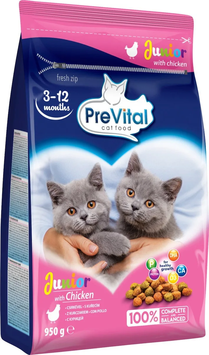 20250310095644_prevital_xira_trofi_gia_anilikes_gates_me_kotopoulo_poulerika_0_95kg PreVital Ξηρά Τροφή για Ανήλικες Γάτες με Κοτόπουλο / Πουλερικά 0.95kg - Image 1