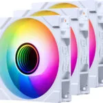 Phanteks M25G2-120 Reverse Case Fan με ARGB Φωτισμό και Σύνδεση 6-Pin 3τμχ Λευκό