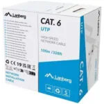 Lanberg U/UTP Cat.6 Καλώδιο Δικτύου Ethernet 100m Γκρι 1τμχ