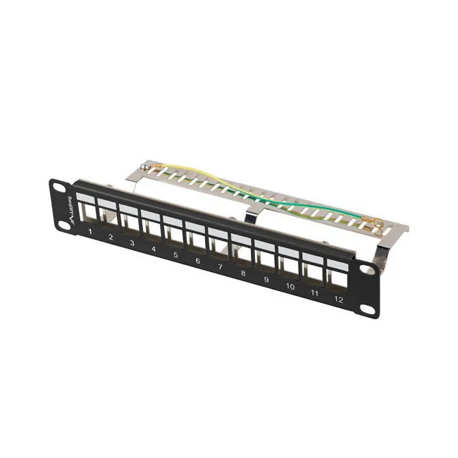 Lanberg Patch Panel 12-port 1u 10" Ftp Black Ppks-9212-b - Image 1