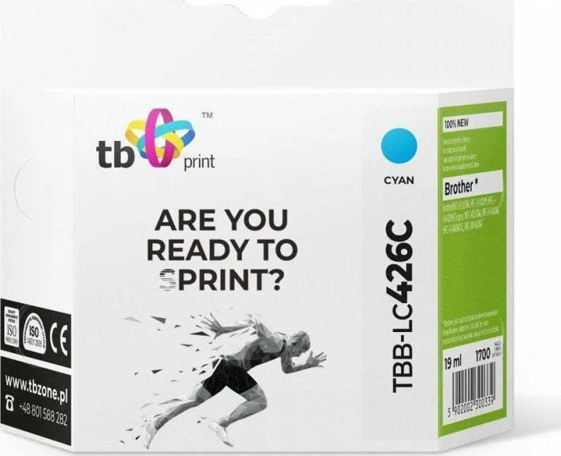 TB Print Συμβατό Μελάνι Εκτυπωτή InkJet Brother LC426C MFC-J4540DW Κυανό 1τμχ - Image 1