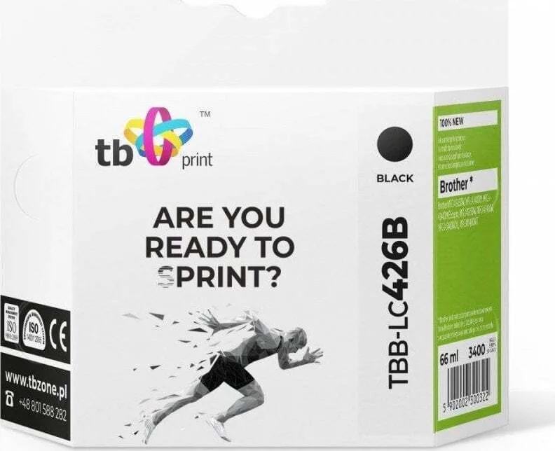 TB Print Συμβατό Μελάνι Εκτυπωτή InkJet Brother LC426B MFC-J4540DW Μαύρο 1τμχ - Image 1