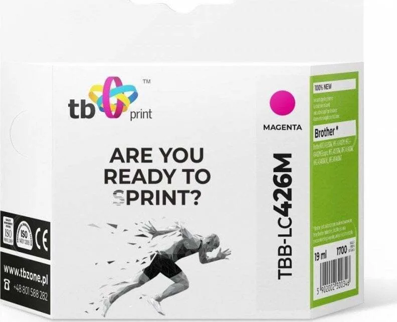 TB Print Συμβατό Μελάνι Εκτυπωτή InkJet Brother LC426M MFC-J4540DW Ματζέντα 1τμχ - Image 1