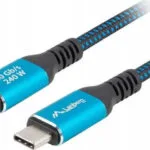 Lanberg USB 2.0 Cable USB-C male - USB-C 240W Μαύρο 1.5m