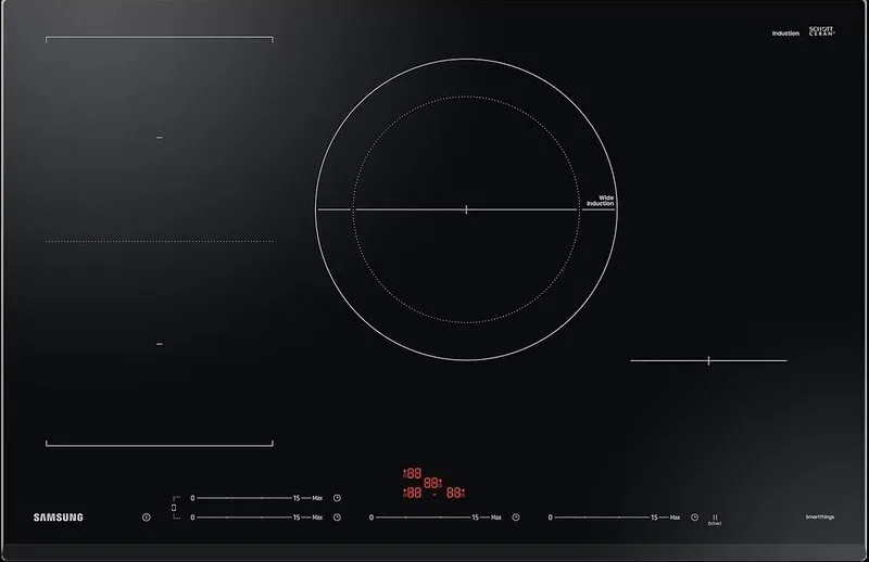 Samsung Επαγωγική Εστία με Πλαίσιο Αυτόνομη με Απορροφητήρα & Λειτουργία Κλειδώματος 80x52εκ. NZ84C5047GK - Image 1