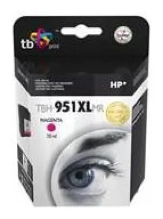 TB Print Συμβατό Μελάνι Εκτυπωτή InkJet HP 951XLMR 1650 Σελίδων 28ml Ματζέντα 1τμχ TBH-951XLMR - Image 1