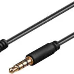 Goobay Καλώδιο 3.5mm male - 3.5mm female Μαύρο 1.5m (62478)