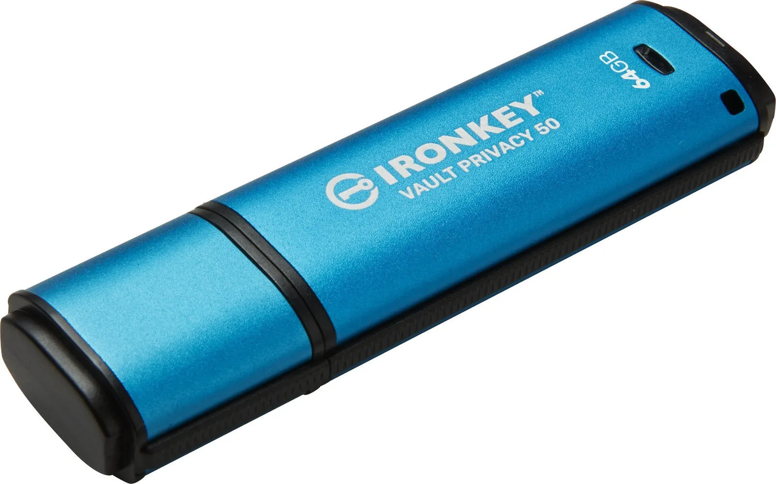 Kingston IronKey Vault Privacy 50 64GB USB 3.2 Stick Μπλε - Image 1