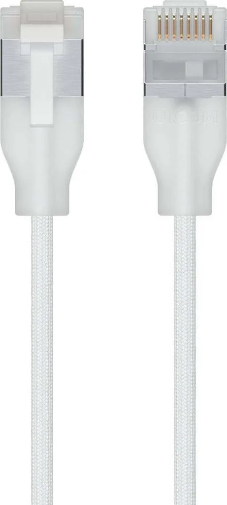 Ubiquiti U/UTP Cat.6a Καλώδιο Δικτύου Ethernet 2m Λευκό 1τμχ (UACC-CABLE-PATCH-EL-C6A-2M-W) - Image 1