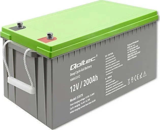 20250314115623_qoltec_mpataria_fotovoltaikon_agm_vatheias_ekfortisis_12v_200ah_53079 Qoltec Μπαταρία Φωτοβολταϊκών AGM Βαθειάς Εκφόρτισης 12V 200Ah (53079) - Image 1