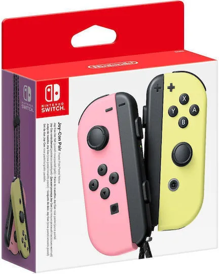 20250317165435_nintendo_joy_con_set_asyrmato_gamepad_gia_switch_pastel_pink_pastel_yellow Nintendo Joy-Con Set Ασύρματο Gamepad για Switch Pastel Pink / Pastel Yellow - Image 1