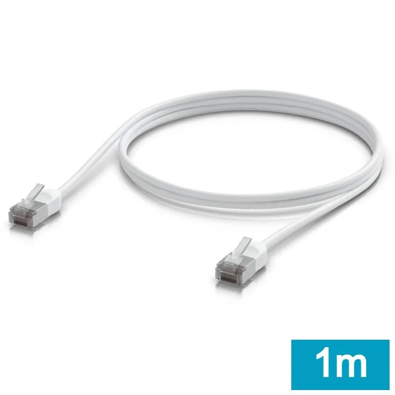 Ubiquiti U/UTP Cat.6a Καλώδιο Δικτύου Ethernet εξωτερικού χώρου 1m Λευκό 1τμχ (UACC-Cable-Patch-Outdoor-C6A-1M-W) - Image 1