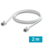 Ubiquiti U/UTP Cat.6a Καλώδιο Δικτύου Ethernet εξωτερικού χώρου 2m Λευκό 1τμχ (UACC-Cable-Patch-Outdoor-C6A-2M-W)