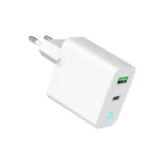 Gembird Φορτιστής Χωρίς Καλώδιο με Θύρα USB-A και Θύρα USB-C 20W Power Delivery / Quick Charge 3.0 Λευκός (TA-UC-PDQC20L-W-01)
