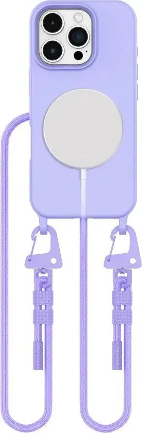 Tech-Protect Magnecklace Back Cover Σιλικόνης με Λουράκι Μωβ (iPhone 16 Pro Max) 26257-0 - Image 1
