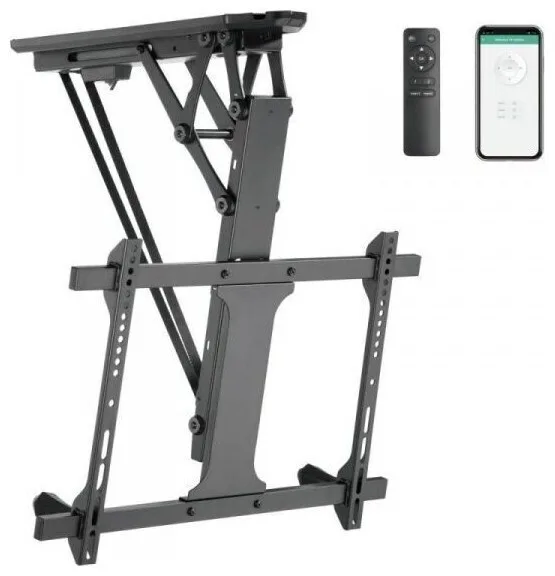 Techly 368680 Βάση Τηλεόρασης Οροφής έως 70" Μαύρο - Image 1