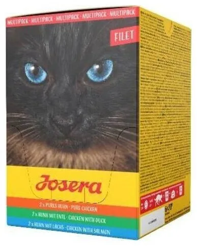 Josera Υγρή Τροφή για Ενήλικες Γάτες σε Φακελάκι με Κοτόπουλο, Σολομό, Κρέας, Ψάρια, Συκώτι, Πάπια και Γαλοπούλα 6x70gr - Image 1