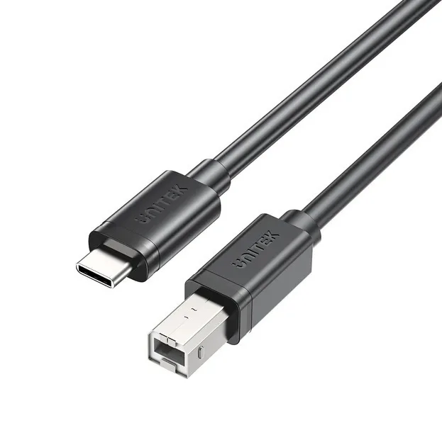 Unitek USB 2.0 Cable USB-C male - USB-B Μαύρο 5m C14140ABK-5M - Image 1