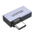 Unitek Usb-c 4.0 Male To Female Adaptor 90degrees Side A1040gy