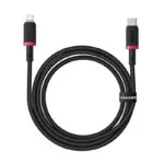 Baseus Dura Braided USB-C to Lightning Cable 20W Μαύρο 1m (P10377800U01-01)