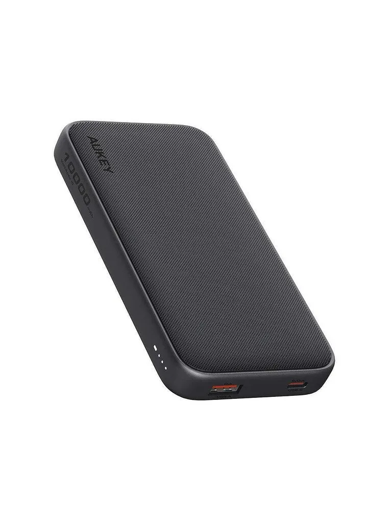 Aukey PB-Y46 Power Bank 10000mAh 15W με Θύρα USB-A και Θύρα USB-C Γκρι - Image 1