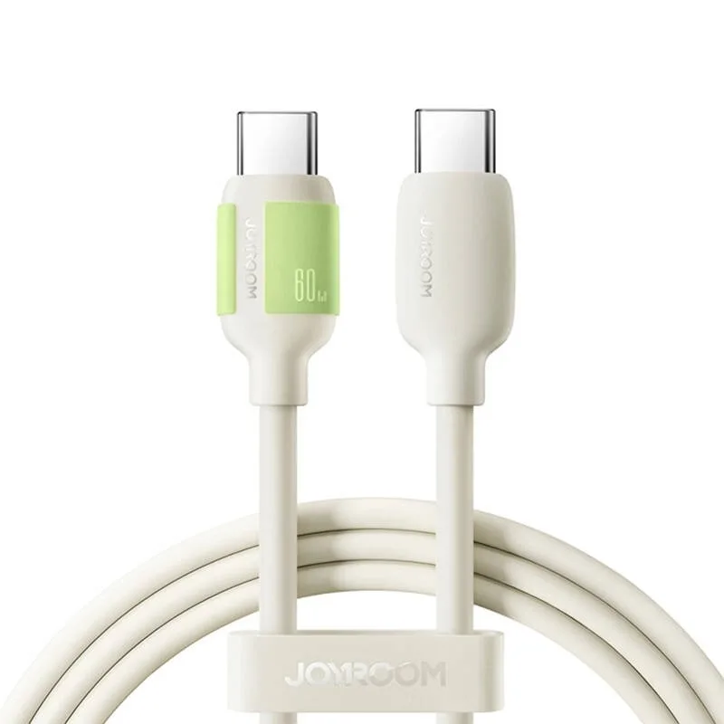 Joyroom S-A53 USB 2.0 Cable USB-C male - USB-C 60W Μπεζ 1.2m - Image 1