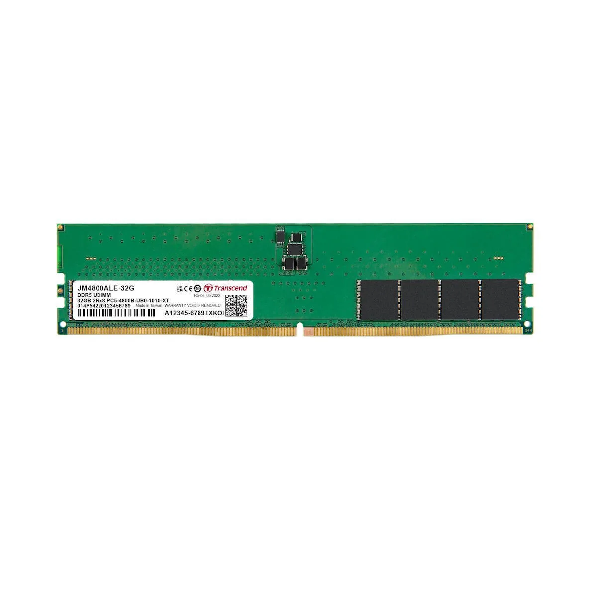Transcend DDR5 με Module 1x32GB και Ταχύτητα 4800 για Desktop JM4800ALE-32G - Image 1