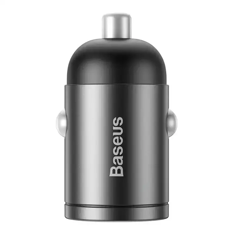 Baseus Tiny Star Mini Φορτιστής Αυτοκινήτου Γρήγορης Φόρτισης με μία Θύρα: 1xUSB Γκρι Χρώμα VCHX-A0G - Image 1