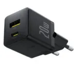 Baseus Φορτιστής Χωρίς Καλώδιο με Θύρα USB-A και Θύρα USB-C 20W Power Delivery / Quick Charge 3.0 Μαύρος (Palm)