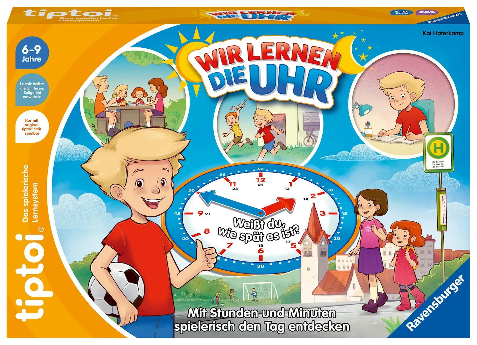 Ravensburger Γερμανικά Εκπαιδευτικό Παιχνίδι Εκμάθησης Ώρας από Ξύλο 00126 - Image 1