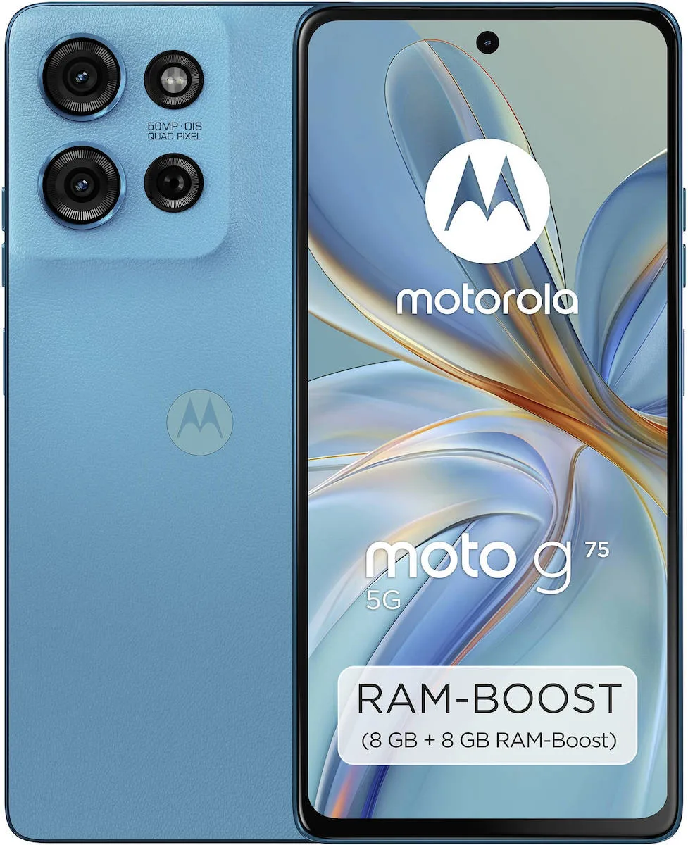 Motorola Moto G75 5G Dual SIM (8/256GB) Aqua Blue - Image 1