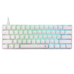 White Shark Shinobi 2 Gaming Μηχανικό Πληκτρολόγιο 40% με Custom Blue διακόπτες και RGB φωτισμό (Αγγλικό US) Λευκό