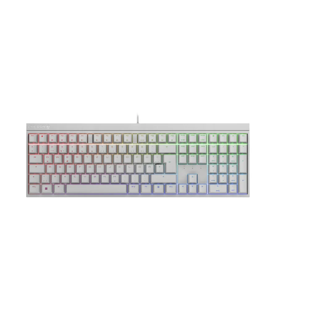 Cherry TAS MX 2.0S RGB Gaming Μηχανικό Πληκτρολόγιο με Cherry MX Brown διακόπτες και RGB φωτισμό (Αγγλικό US) Λευκό - Image 1