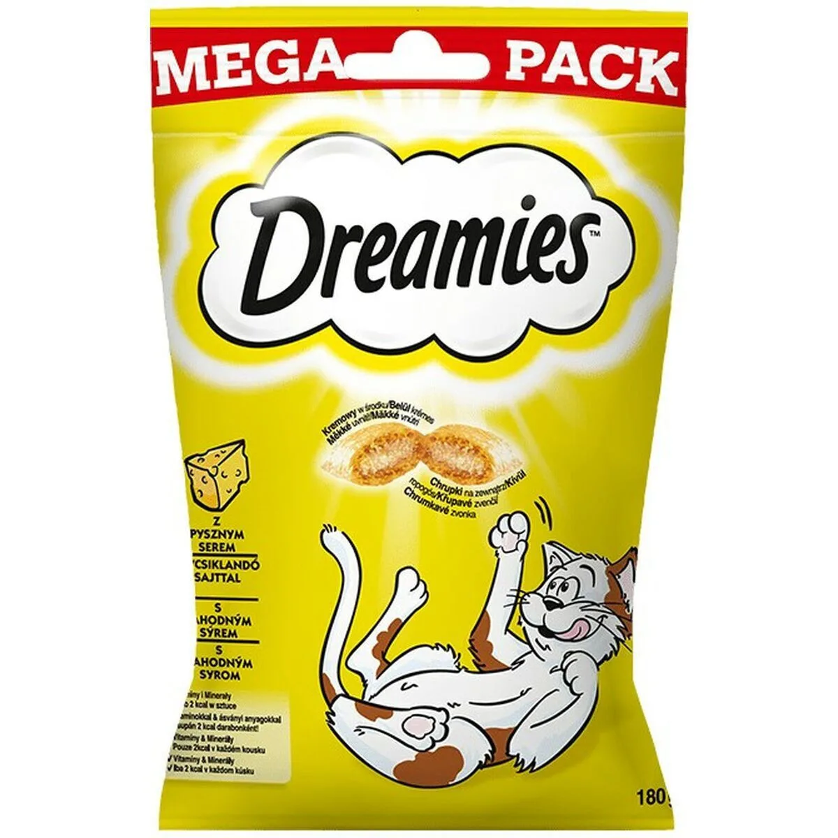 Catisfactions Dreamies Λιχουδιές Σνακ με Τυρί Σνακ με Τυρί για Ενήλικες Γάτες 180gr DLZDRSKDK0005 - Image 1