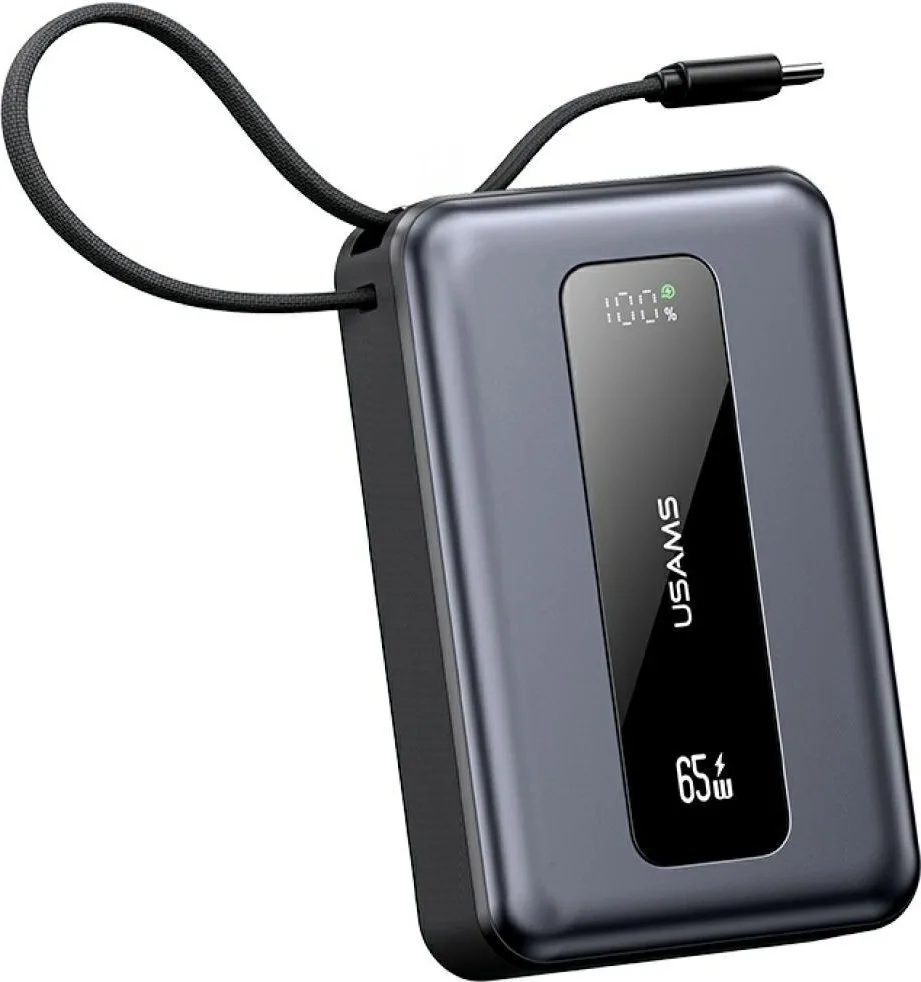 Usams XH Series CD243 Power Bank 20000mAh 65W με Θύρα USB-A και Θύρα USB-C Tarnish - Image 1