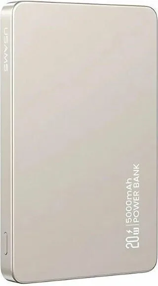 Usams CY Series Power Bank 5000mAh 20W με Θύρα USB-C Power Delivery Titanium - Image 1