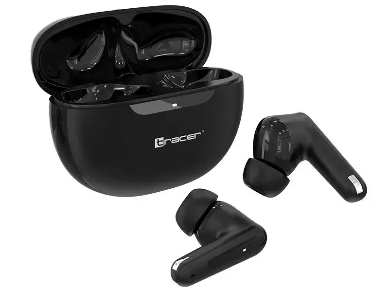 Tracer T10 In-ear Bluetooth Handsfree Ακουστικά με Θήκη Φόρτισης Μαύρα - Image 1
