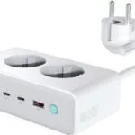 4Smarts Smart Πολύπριζο 2 Θέσεων με 1 USB-A, USB-C και Διακόπτη