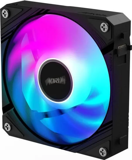 20250423103819_gigabyte_aorus_ez_chain_case_fan_120mm_me_argb_fotismo Gigabyte Aorus EZ Chain Case Fan 120mm με ARGB Φωτισμό - Image 1