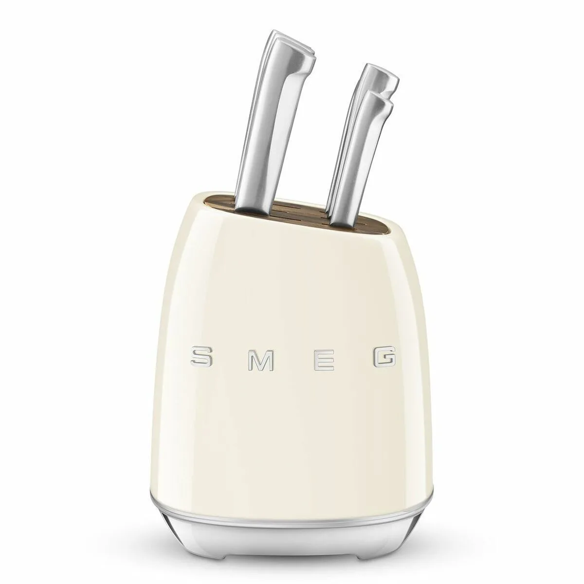 Smeg Σετ Μαχαίρια με Βάση από Ανοξείδωτο Ατσάλι 20cm KBSF02CR - Image 1