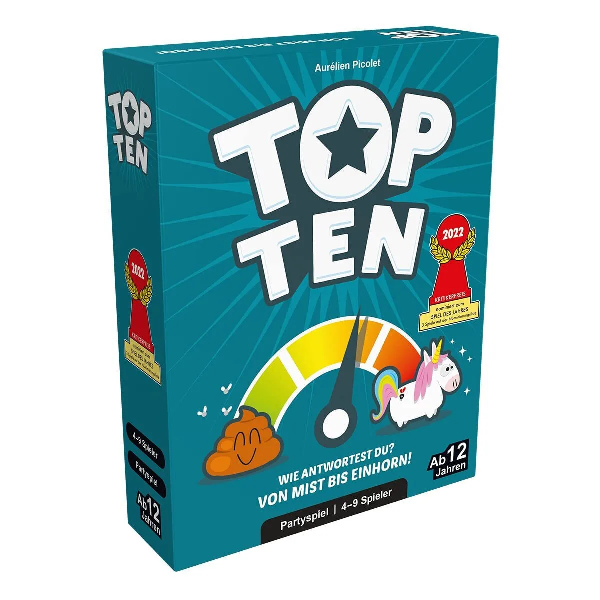 Επιτραπέζιο Παιχνίδι Top Ten για 4-9 Παίκτες 12+ Ετών COGD0008 (GER) Asmodee - Image 1
