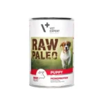 VetExpert Raw Paleo Υγρή Τροφή για Κουτάβια σε Κονσέρβα με Μοσχάρι χωρίς Σιτηρά & Γλουτένη 400gr A52-1611D2757