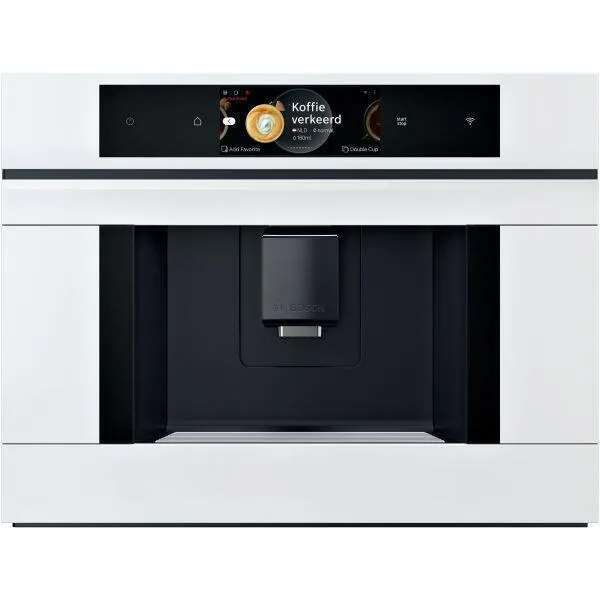 Bosch Αυτόματη Μηχανή Espresso Εντοιχιζόμενη 1500W Πίεσης 19bar για Cappuccino με Μύλο Άλεσης Λευκή CTL7181W0 - Image 1
