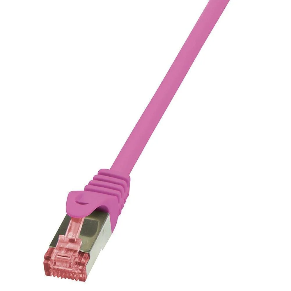 LogiLink S/FTP Cat.6 Καλώδιο Δικτύου Ethernet 0.25m Ροζ 1τμχ CQ2019S - Image 1