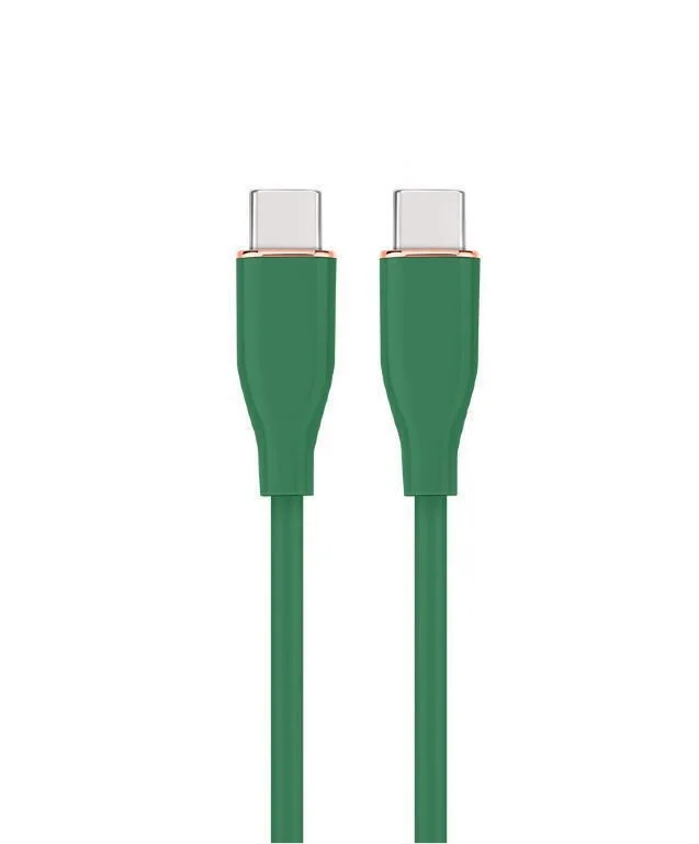 Gembird USB 2.0 Cable USB-C male - USB-C / USB-A female 60W Πράσινο 1.5m CC-USB2S-CMCM-1.5M-G - Image 1
