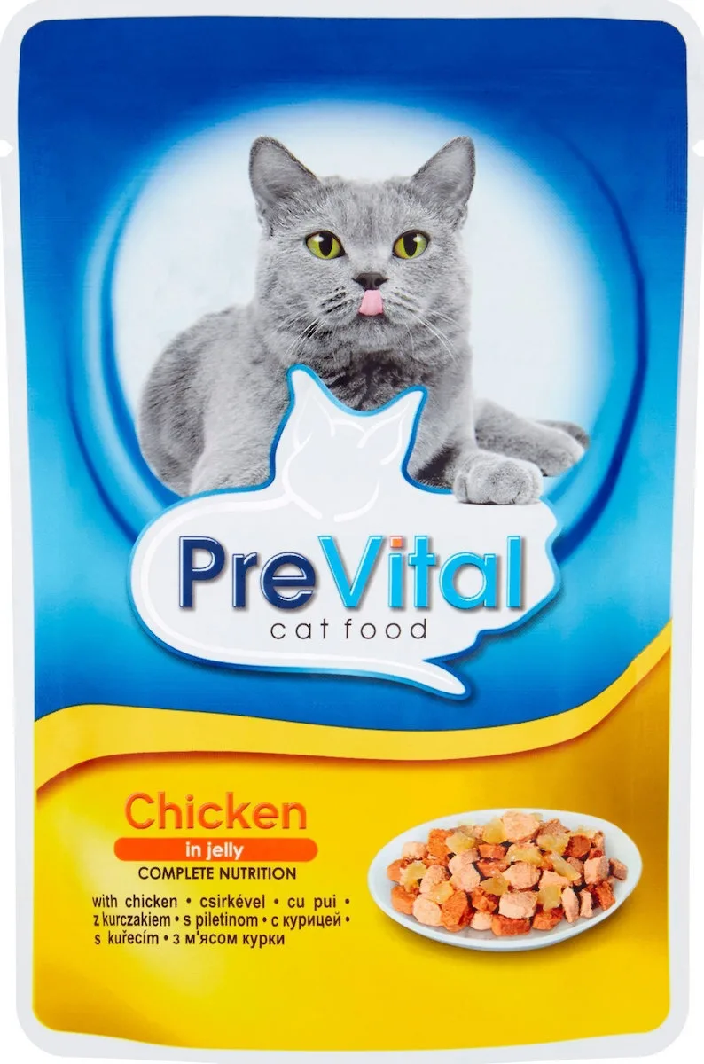 20250428121045_prevital_ygri_trofi_gia_gates_me_kotopoulo_100gr PreVital Υγρή Τροφή για Γάτες με Κοτόπουλο 100gr - Image 1