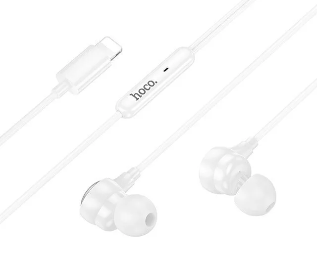 20250429104009_hoco_m116_benevolent_in_ear_handsfree_akoustika_me_vysma_usb_c_leyko Hoco M116 Benevolent In-ear Handsfree Ακουστικά με Βύσμα USB-C Λευκό - Image 1