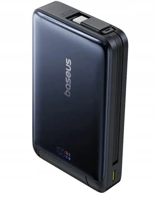 Baseus Nomos MagSafe Power Bank 10000mAh 45W με Θύρα USB-C Power Delivery Μαύρο - Image 1