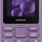 Nokia 105 (2024) Dual SIM Κινητό με Κουμπιά (Αγγλικό Μενού) Μωβ