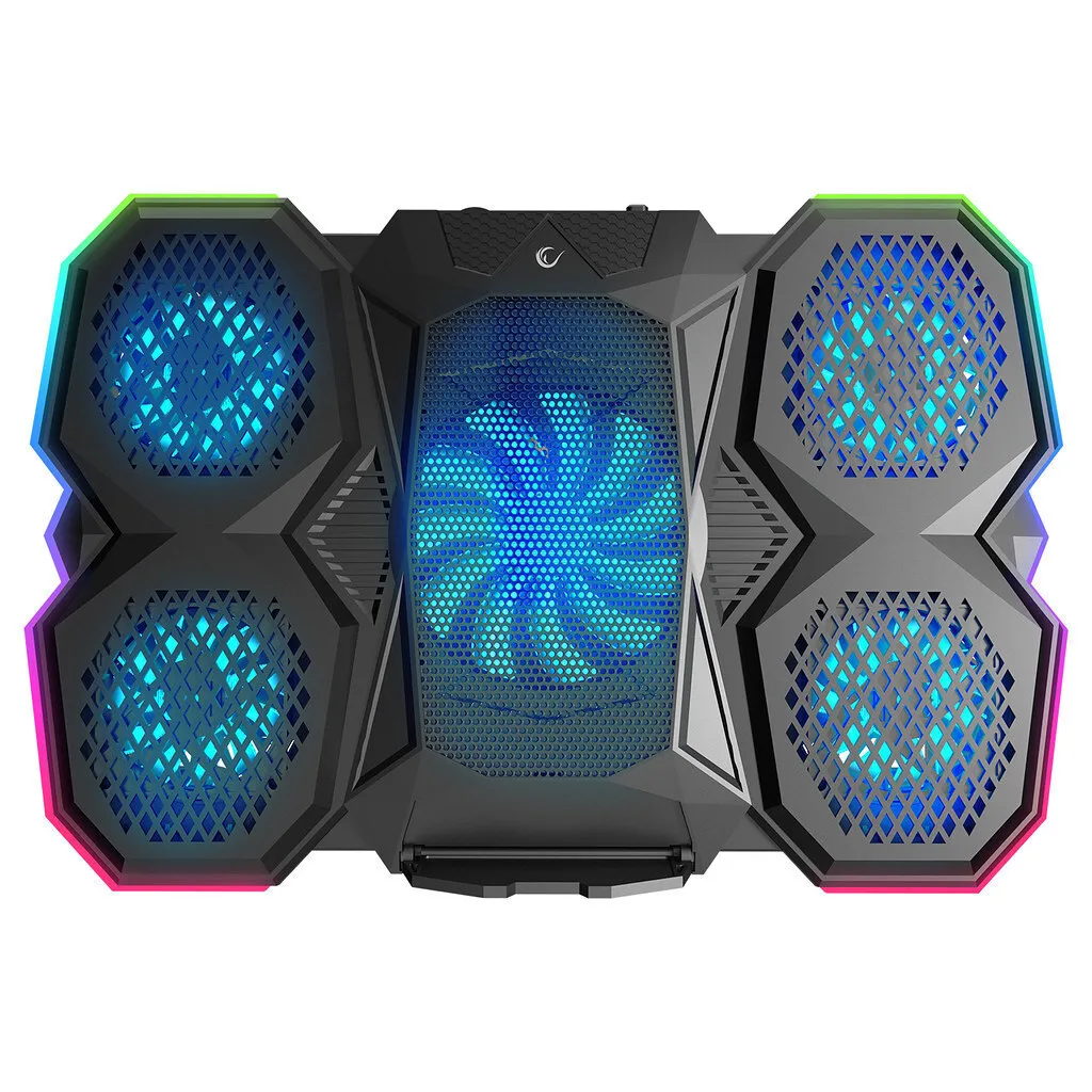 20250430143215_rampage_x_ranger_cooling_pad_gia_laptop_eos_17_me_5_anemistires_kai_fotismo Rampage X-Ranger Cooling Pad για Laptop έως 17" με 5 Ανεμιστήρες και Φωτισμό - Image 1